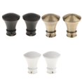 thumbnail image 4 of Langgg 2Pcs Curtain Rod Ends Drapery Pole Head for Dia. 28mm Rod Horn#White, 4 of 9