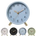 thumbnail image 4 of Réveil Quartz Simple Silencieux de Bureau Rond Créatif Horloge de Table, 4 of 5