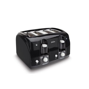 Sunbeam Wide Slot 4-Slice Toaster, Black (003911-100-000)