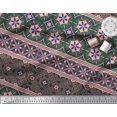thumbnail image 2 of Soimoi Poly Georgette Fabric Swirls & Floral Artistic Print Fabric by Yard 52 Inch Wide, 2 of 3