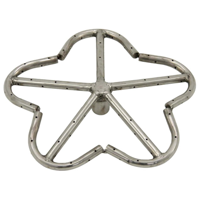 HPC Fire Penta Fire Pit Burner (PENTA12-NG), 12-Inch, Stainless Steel, Natural Gas