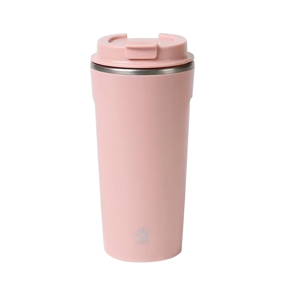 Herunwer Gobelet de Voyage Intelligent Autochauffant en Acier Inoxydable, Tasse à Café Isolée avec Couvercle Sécurisé pour une Utilisation en Déplacement