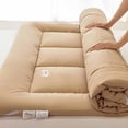 thumbnail image 4 of SLYNSHome Liquidation Protège-Matelas Format Simple Dessus Coussin Respirant Surmatelas 70x79x1.2 Pouces Housse de Matelas - Café, 4 of 8