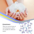 thumbnail image 3 of stanreset 50 Pieces Glass Crystal Set Gem Glitter Personalized 3D Tips Decoration Art Rhinestones Manicure Accessories Wedding Dress Purple, 3 of 6