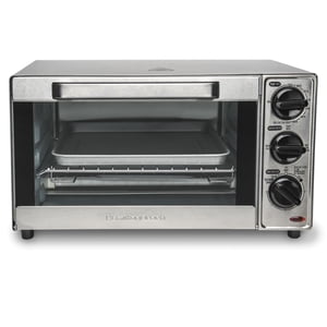 Hamilton Beach 4 Slice Toaster Oven, Stainless Steel 31401JC