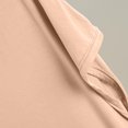 thumbnail image 4 of FRSASU T-Shirt de Sommeil Uni pour Femme Haut de Pyjama à Col en V Beige, 4 of 8