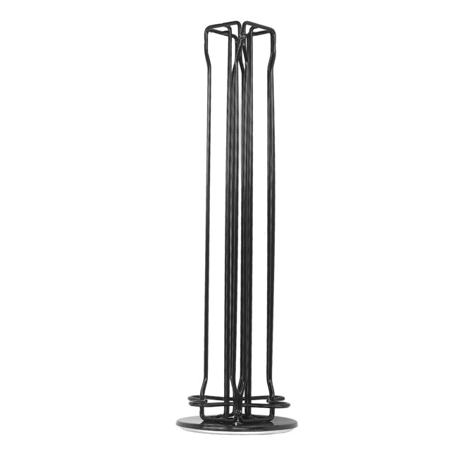 40 Coffee Pod Holder, Coffee Pod Carousel Storage Organizer 360 Degree Rotating Anti Scratch For Cafe Black,Silver