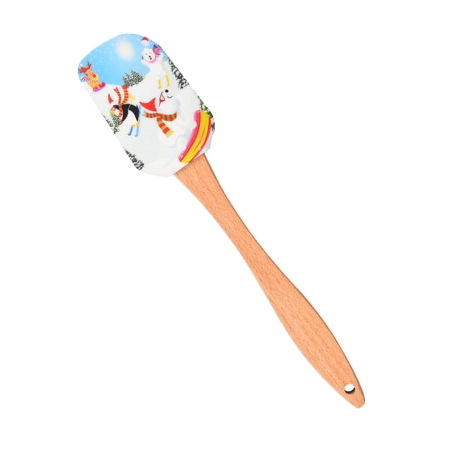 Binwennn Ceramic Bakeware Bakeware Organizer Slide Out Bakeware Dishes Silicone Spatula Household Stirring Spatula Silicone Kitchen Baking Cake Spatula Baking Tools