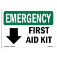 thumbnail image 1 of SignMission OS-EM-D-35-L-10326 Panneau d'Urgence OSHA - Kit de Premiers Secours, 1 of 1