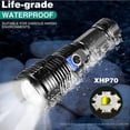 thumbnail image 3 of Lampe de Poche Haute Puissance Rechargeable à DEL avec Fonction d'Affichage Numérique, Conçue pour les Aventures en Plein Air, Idéale pour la Randonnée et le Camping, 3 of 8