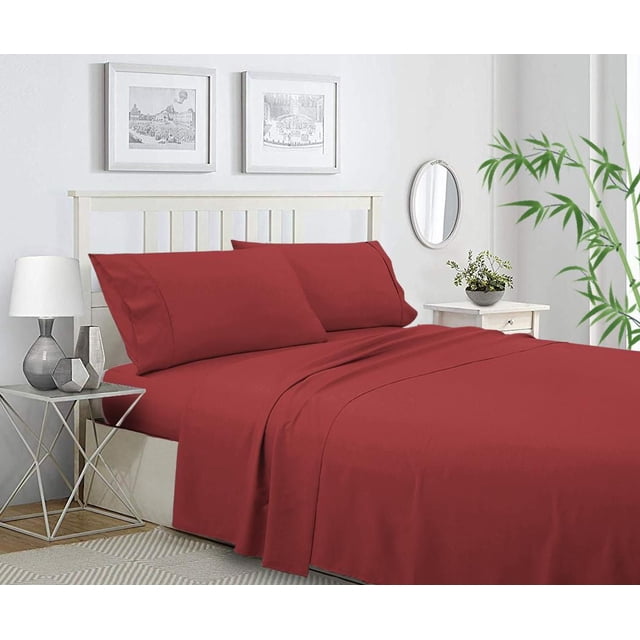 Ensemble de draps en mélange de polyester et bambou