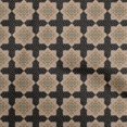 thumbnail image 1 of oneOone Rayon Black Fabric Asian Block Craft Projects Decor Fabric Printed By The Yard 56 Inch Wide, 1 of 4