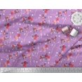 thumbnail image 2 of Soimoi Velvet Fabric Leaves, & Rose Floral Print Sewing Fabric Yard 58 Inch Wide, 2 of 3