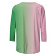 thumbnail image 5 of Meichang T-Shirts à Manches 3/4 pour Femmes, T-Shirts Graphiques Chanceux pour la Saint-Patrick, Col Rond, Coupe Ample, T-Shirts de Vacances Irlandais, 5 of 5