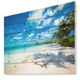 thumbnail image 1 of Design Art - Tropical Beach with Palm Shadows, 1 of 5