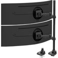 thumbnail image 1 of Dual Vertically Stacked Monitor Desk Mount Extra Tall Adjustable Stand for Ultrawides up to es lbs Capacity STANDVT, 1 of 9