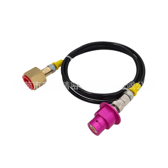 SodaStream Adaptateur de Tuyau de Gaz pour Grande Bouteille Compatible DUO/TERRA - Tuyau de 60 Pouces avec Connexion American CGA320, Fini Or, Matériau Durable pour une Installation Facile et une Fonctionnalité Améliorée de Machine à Soda