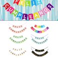 thumbnail image 2 of Decorations for Girls Macaron Happy Birthday Bunting Banner with Hooks Ribbon, 2 of 12