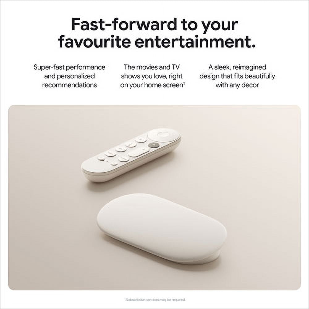 Google TV Streamer (4K) + Google TV Streamer Voice Remote