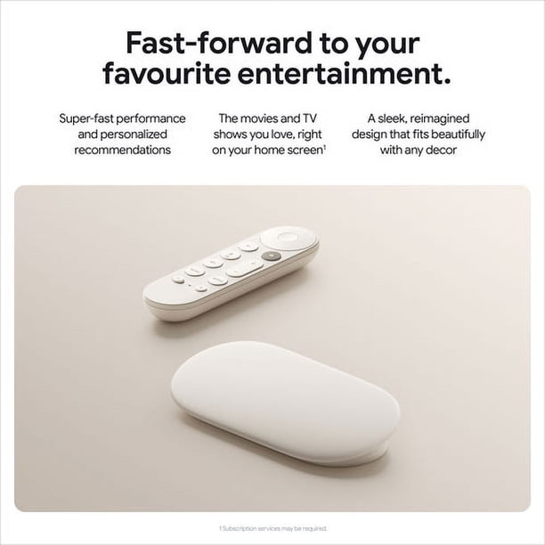 Google TV Streamer (4K) + Google TV Streamer Voice Remote - Walmart.ca