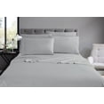 thumbnail image 2 of Swift Home Luxury 4-Piece Sheet Set with Extra Pillow Case, Twin, Light Gray, 2 of 8