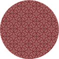 thumbnail image 1 of Ahgly Company Tapis Rond Lavable en Machine Intérieur Transitionnel Rouge Bordeaux, 6 Pieds Rond, 1 of 7