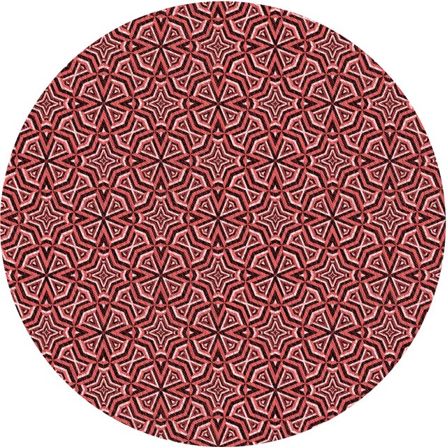 Ahgly Company Tapis Rond Lavable en Machine Intérieur Transitionnel Rouge Bordeaux, 6 Pieds Rond