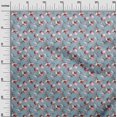 thumbnail image 3 of oneOone Georgette Viscose Dusty Blue Fabric Floral Sewing Craft Projects Fabric Prints By Yard 42 Inch Wide, 3 of 4
