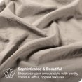 thumbnail image 3 of Bare Home Housse de Couette Sablée - Ultra Douce - Premium 1800 Collection - Ensemble 3 Pcs - Grand Lit, Galet, 3 of 8