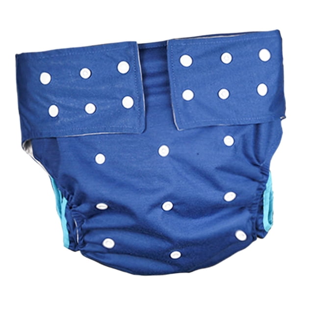 Milaget Culotte pour Incontinence pour Adulte, Imperméable, Protection contre les Fuites, Séchage Rapide, Couvre-Couche Réutilisable, Couvre-Couche pour Personnes Âgées, Bleu Foncé
