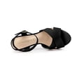 thumbnail image 4 of BLISSFUL STEP Sandales Slingback à Plateforme à Talon Épais à Bride pour Femmes, 4 of 7