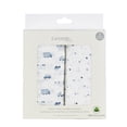 thumbnail image 1 of George Baby Boys Boxed Organic Cotton Muslin Swaddling Blankets (2 Count)., 1 of 6