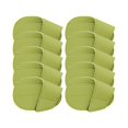 thumbnail image 1 of 10 Pieces Golf Iron Headcovers Iron Protective Cover PU Durable Lightweight Golf S Size Green, 1 of 9