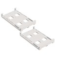 thumbnail image 1 of Oleegame 2PC Refrigerator Hanging Beverage Storage Rack Double Can Storage Rack White, 1 of 9