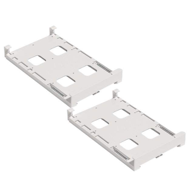 Oleegame 2PC Refrigerator Hanging Beverage Storage Rack Double Can Storage Rack White