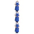 thumbnail image 3 of Transemion 12pcs Woman Apron With Pockets Efficient And Stylish Cooking Companion Adjustable Half-length Adult Apron Polyester blue 3Set, 3 of 6
