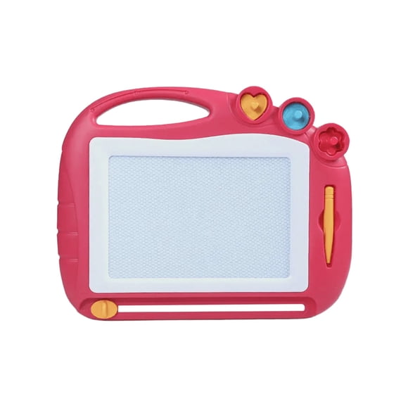 Red Red Magnetic Drawing Board For Kids Colorful Erasable Doodle Pad With Pen And Stamp