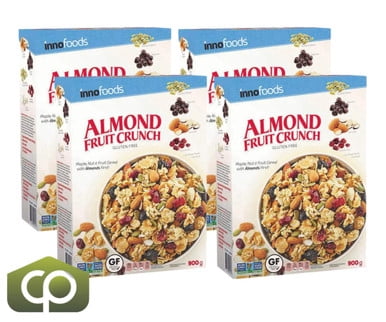 Inno Foods Gluten-Free Almond Fruit Crunch Cereal - 900 g | Maple, Nut(4/Case)