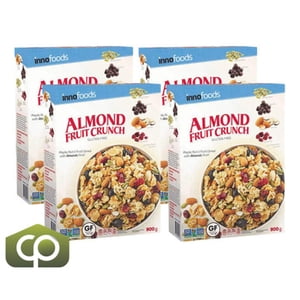 Inno Foods Gluten-Free Almond Fruit Crunch Cereal - 900 g | Maple, Nut(4/Case)
