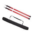 thumbnail image 4 of Graflsoa Adjustable Aluminum Tent Poles for Outdoor Use, 230cm Height, Red, 2-Pack with Carry Pouch, 4 of 7