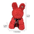 thumbnail image 2 of TIMIFIS Landscape Craftsmanship, Valentine's Day Simulation Rose Bunny Cuddle Bunny Birthday Gift Foam Bunny Home Decor, 2 of 6