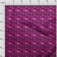 thumbnail image 3 of oneOone Rayon Fuschia Pink Fabric Abstract Sewing Material Print Fabric By The Yard 56 Inch Wide, 3 of 4
