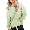 thumbnail image 2 of MeetoTime Sweat à Capuche pour Filles avec Poches Automne Surdimensionné Manches Longues Dégradé Décontracté 2-14 Ans, 2 of 4