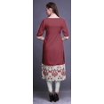 thumbnail image 4 of Bimba Kurtis Droits à Panneaux pour Femmes Robe Kurti Longue Haut Indien Imprimé, 4 of 5