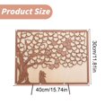 thumbnail image 3 of Wedding Guest Book Tree Wooden Keepsake Sign In Board With Leaves For Fingerprint Or Message Rustic Anniversary Or Event Memorial,1 Guest Message Board Clearance, 3 of 7