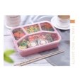 thumbnail image 4 of Lksixu Lunch Box Bento Box Four-compartment Snack Box for Women Men Travel Office, 4 of 4
