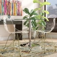 thumbnail image 2 of Heavenly Collection Clear & Gold Dining Chair, 2 of 9