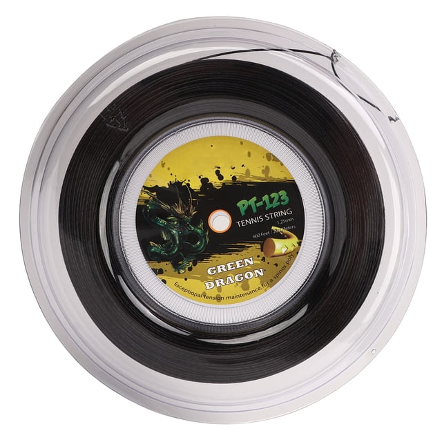 Ficelle de Raquette de Tennis, Ficelle de Polyester Double Côtelée Réduit les Vibrations de Raquette pour Adolescent 200M