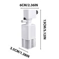thumbnail image 3 of Pompe de Filtration d'Aquarium Circulation Purificateur d'Eau pour Réservoir de Merluche Intégré Trois-en-un Filtration pour Petits Réservoirs 1 Unité, 3 of 9