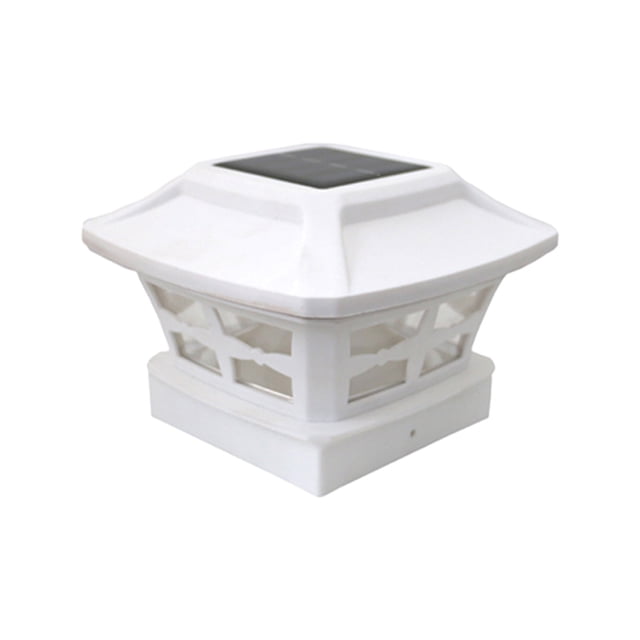 Solar Post Lights Outdoor Fence Cap Light for Posts Patio Garden Decoration White Lighting Black,Lighting Solar Outdoor Post Cap Lights Light for Fence
